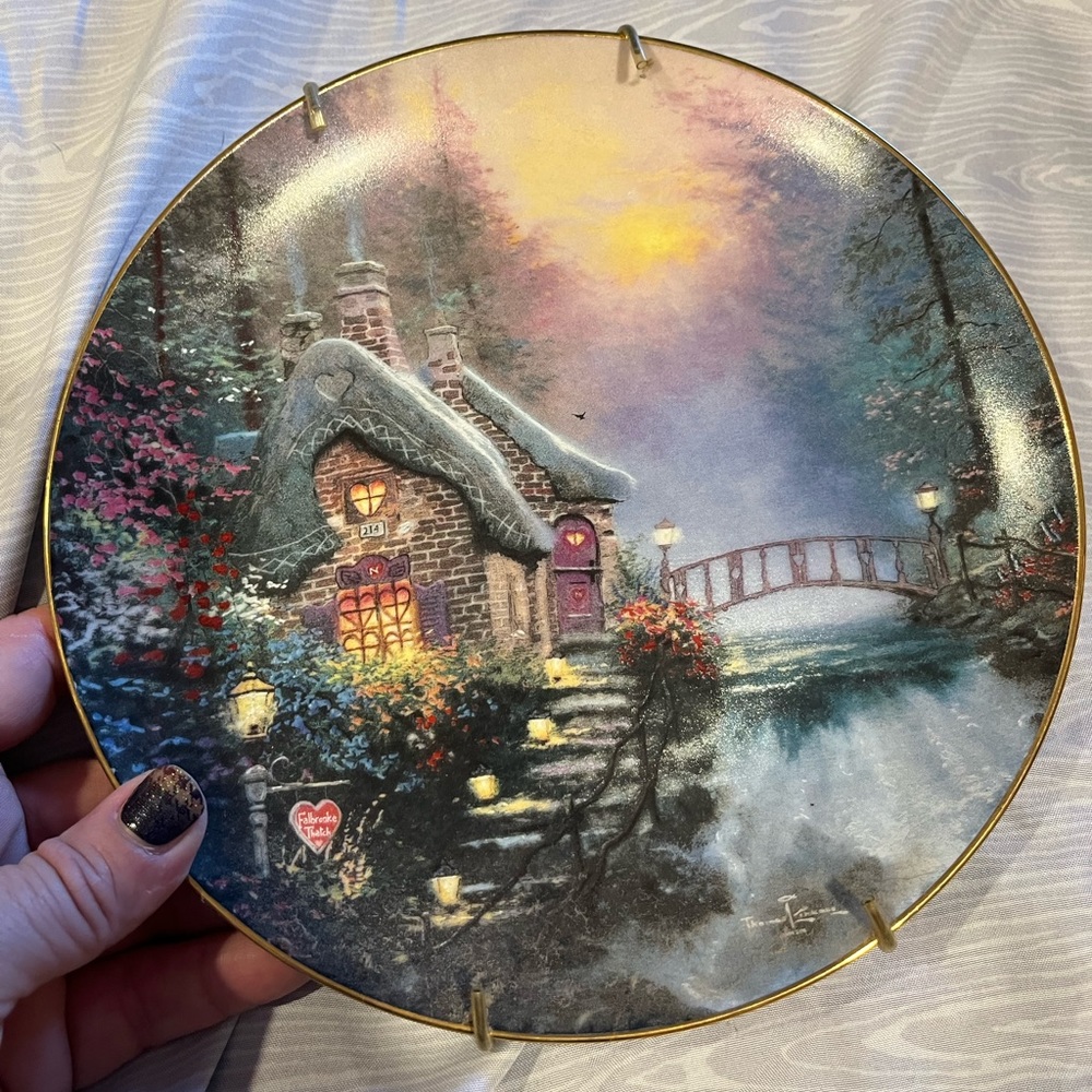 Thomas Kinkade Enchanted Cottage Plates